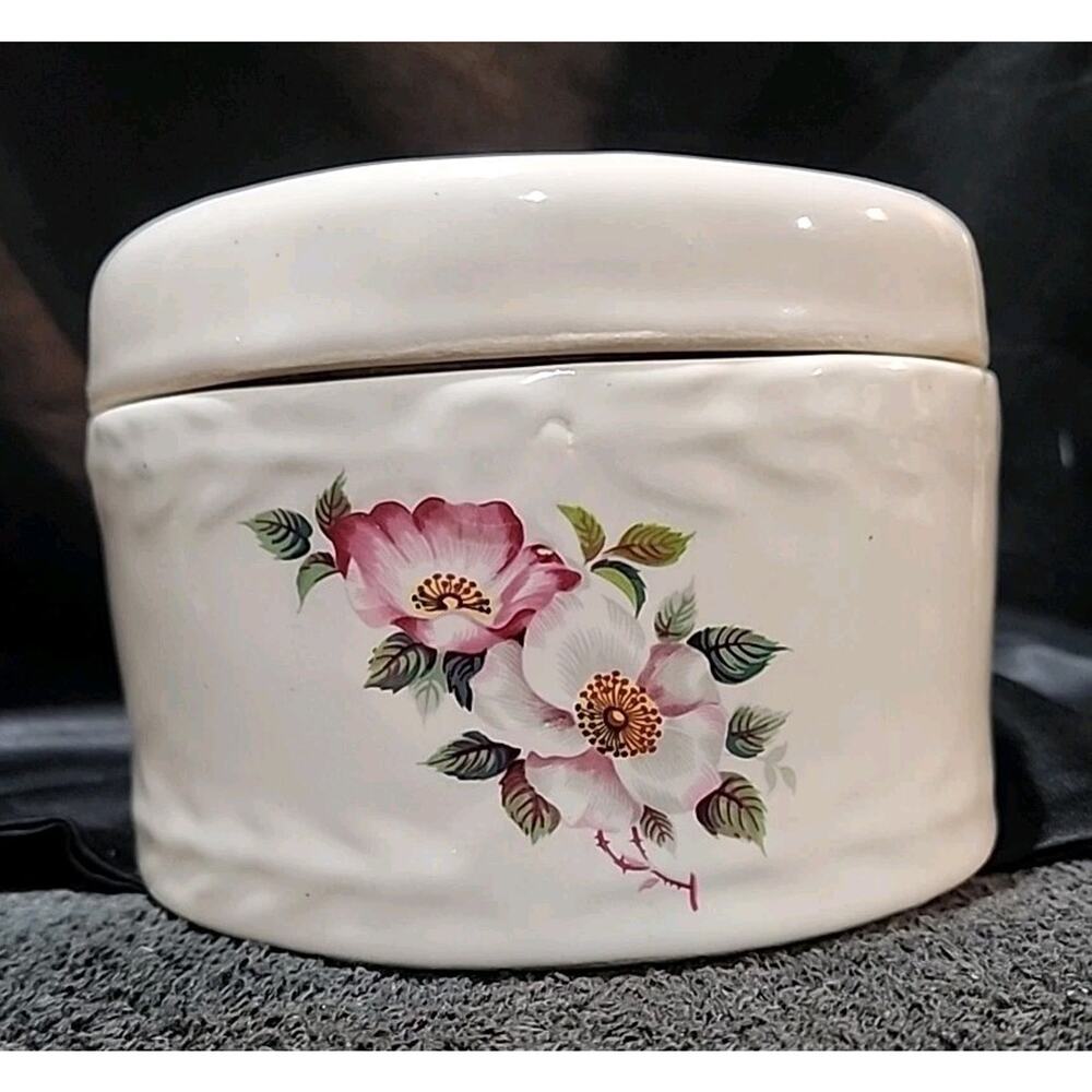 House Of Webster Butter Dish Briar Rose 4" Tall 5" Diameter